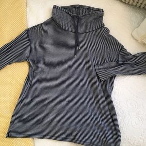 Mock neck pull over sweater